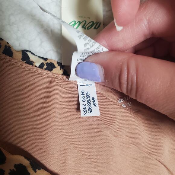 Aerie Leopard Print Bandeau + Cheekier Bikini Swim Set NWT Women's Medium - Picture 6 of 15